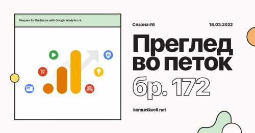 172 #ПрегледВоПеток – GA4, SXSW, #комкаст